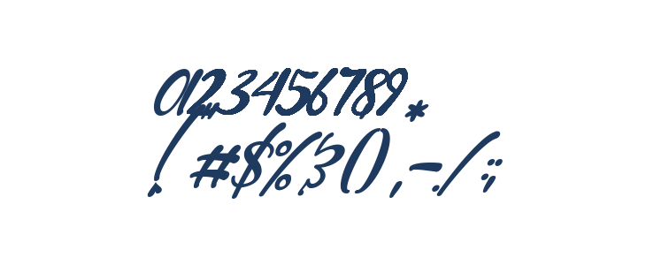 Sunny Love Italic Other Characters