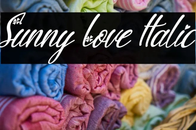 Sunny Love Italic Example 1