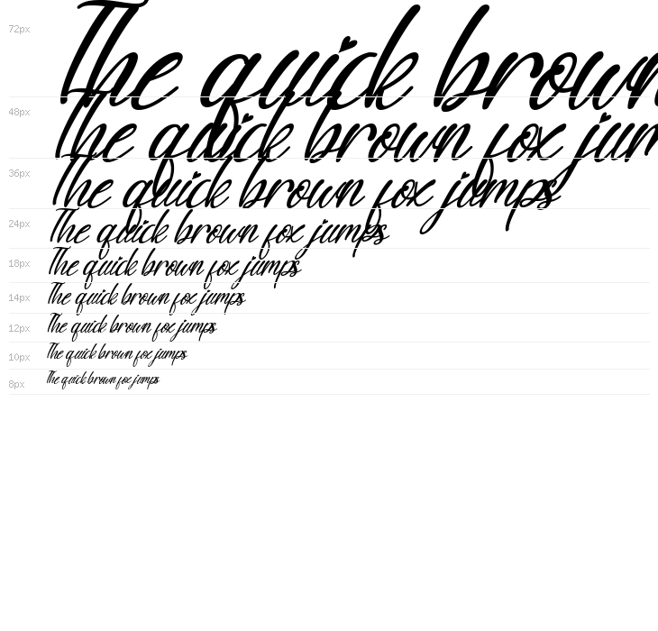 Sunny Love Italic Waterfall