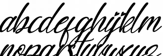 Sunny Love Italic 字体 小写