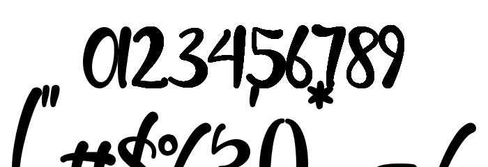 Sunny Love Font OTHER CHARS