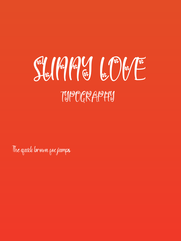 Sunny Love Poster