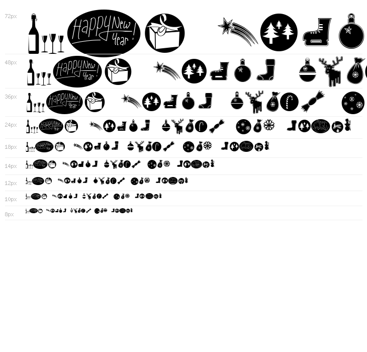 Sunny Merry Christmas Waterfall