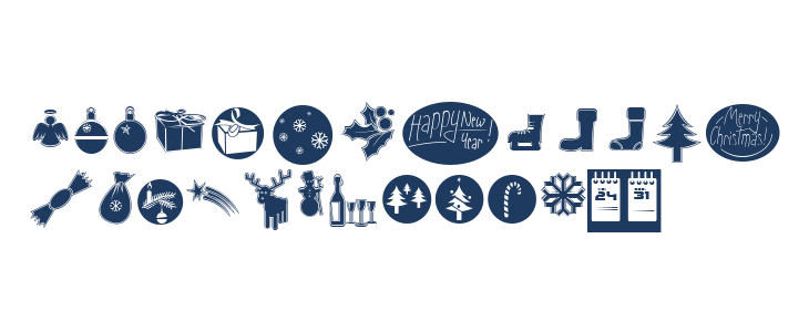 Sunny Merry Christmas Lowercase