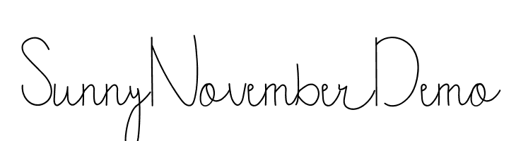 Sunny November Demo  لخطوط تنزيل