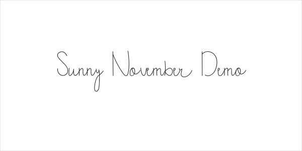 Sunny November Demo Logo