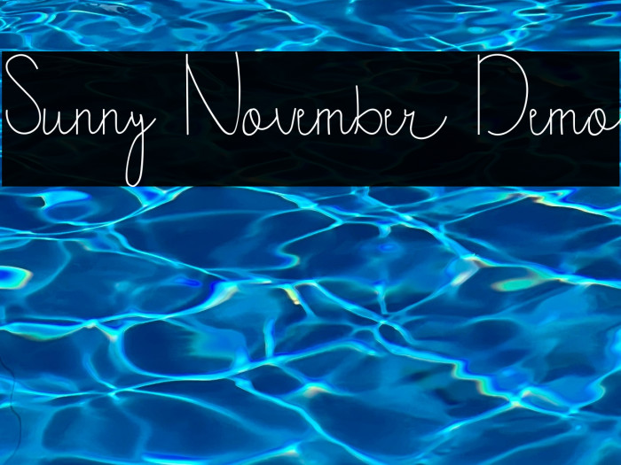Sunny November Demo Example 2