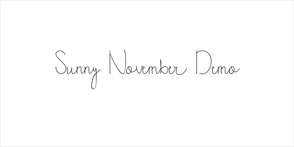 Sunny November Demo Logo