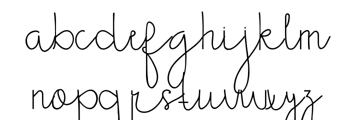 Sunny November Demo Font LOWERCASE
