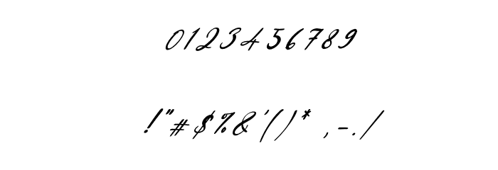 Sunny Rommansa Italic Font OTHER CHARS