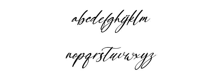 Sunny Rommansa Italic Font LOWERCASE