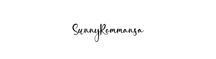 Sunny Rommansa  Frei Schriftart Herunterladen