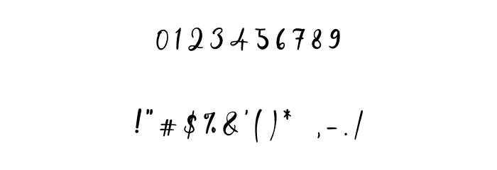 Sunny Rommansa Font OTHER CHARS