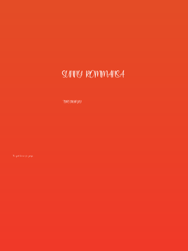 Sunny Rommansa Poster