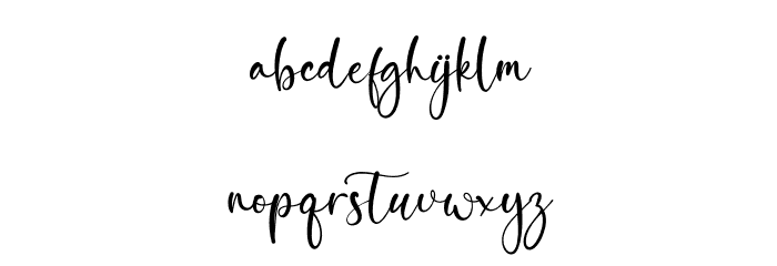 Sunny Rommansa Font LOWERCASE