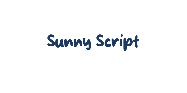 Sunny Script Logo
