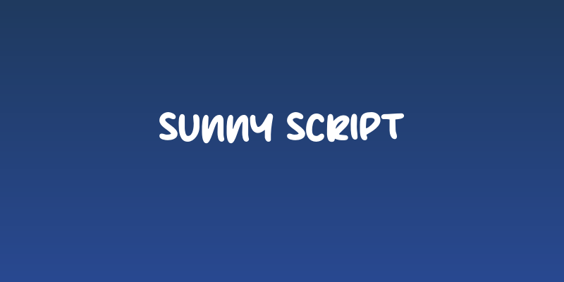 Sunny Script Social Header