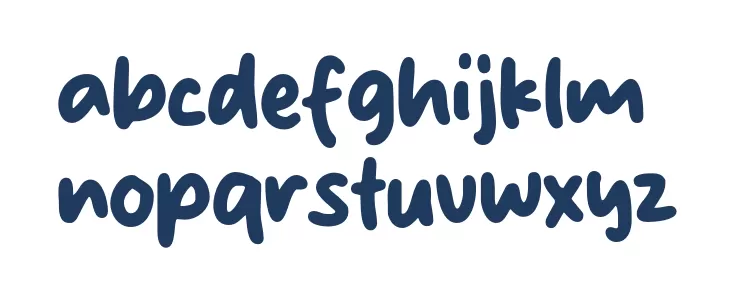 Sunny Script Polices MINUSCULES