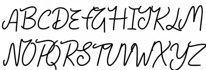 Sunny Skies Font UPPERCASE