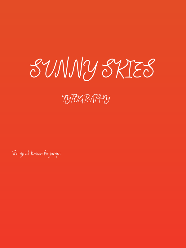 Sunny Skies Poster