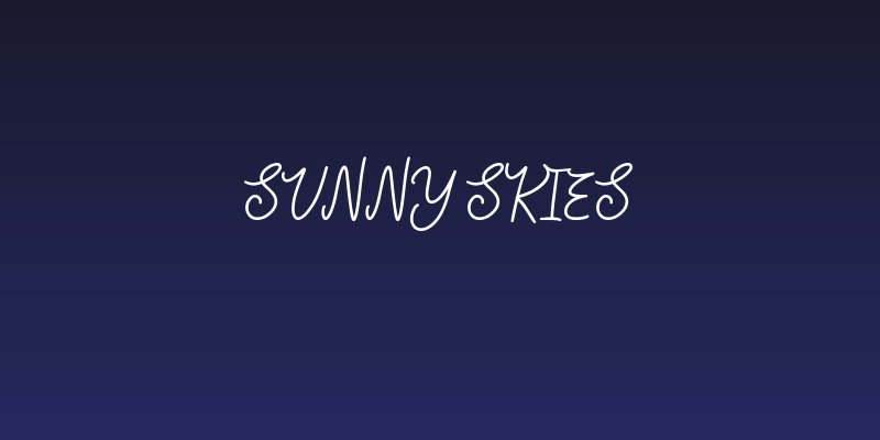 Sunny Skies Social Header