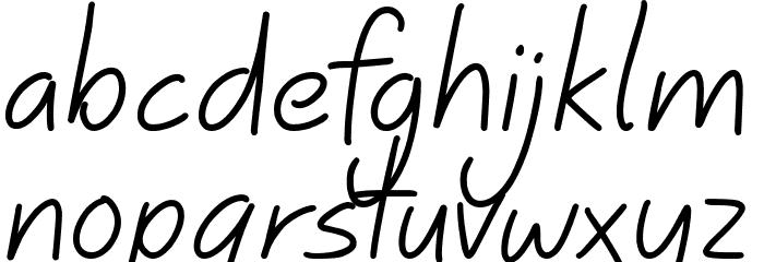 Sunny Skies Font LOWERCASE