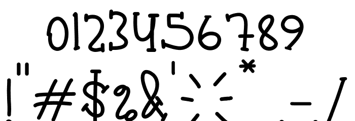 Sunny Smile Font OTHER CHARS