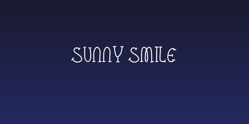 Sunny Smile Social Header