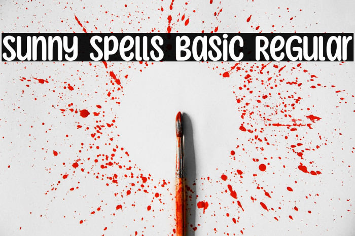 Sunny Spells Basic Regular Example 2