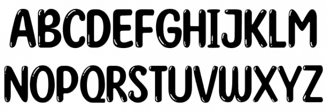 Sunny Spells Regular Font UPPERCASE
