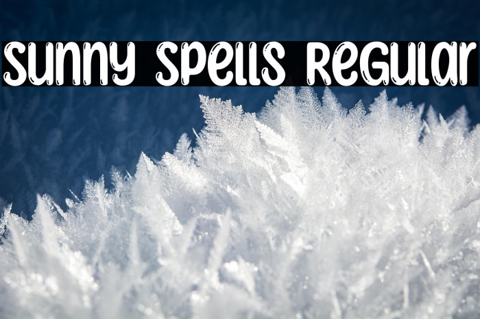 Sunny Spells Regular Example 2
