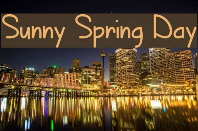 Sunny Spring Day Example 2