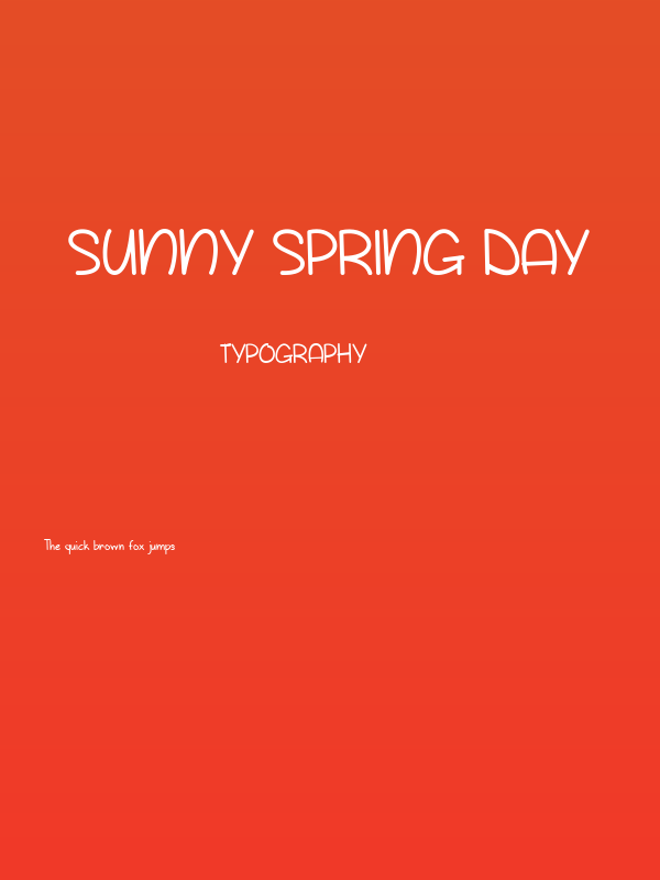 Sunny Spring Day Poster
