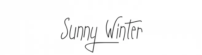 Sunny Winter  Descarca Fonturi Gratis