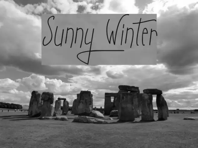 Sunny Winter Font examples