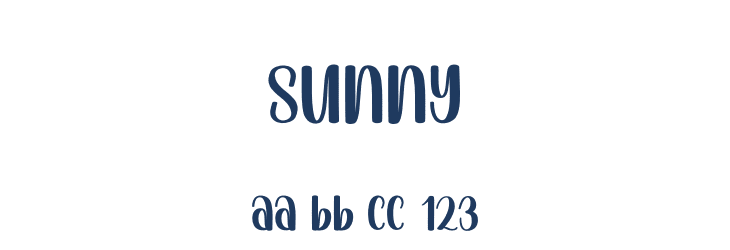 Sunny Font Preview