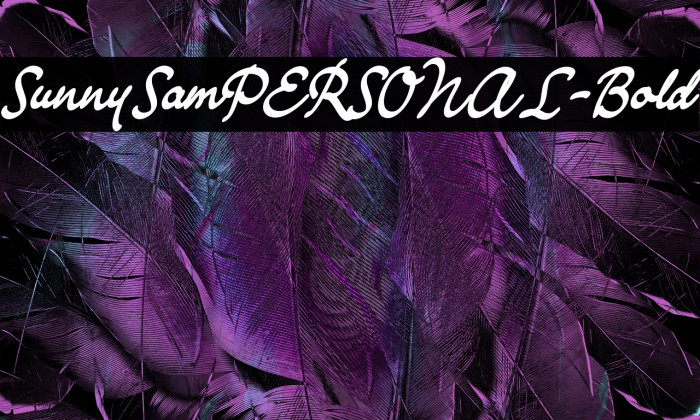 SunnySamPERSONAL-Bold Example 1