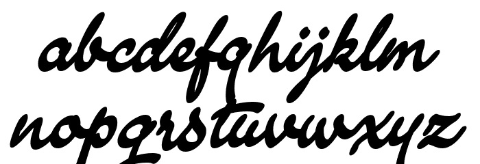 SunnySamPERSONAL-Bold Font LOWERCASE