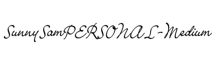 SunnySamPERSONAL-Medium  免费字体下载