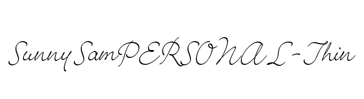 SunnySamPERSONAL-Thin  Frei Schriftart Herunterladen