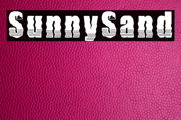 SunnySand Font examples