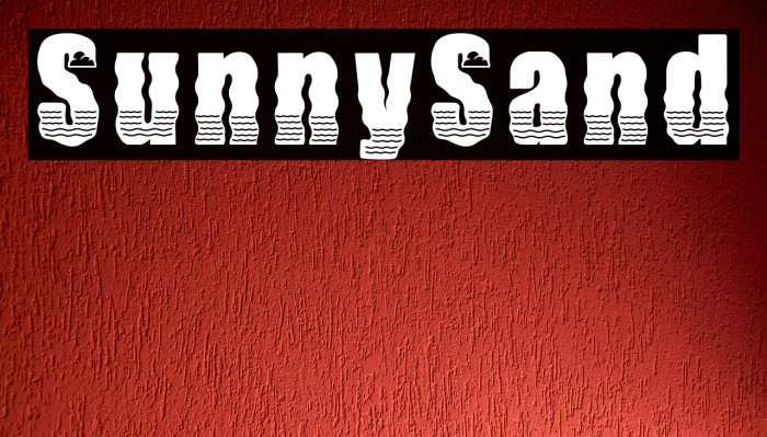 SunnySand Font examples