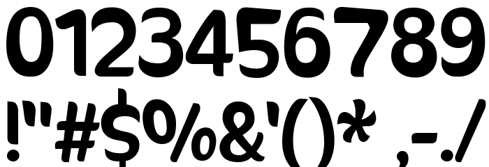 SunnySide フォント その他の文字