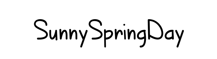 SunnySpringDay  Free Fonts Download