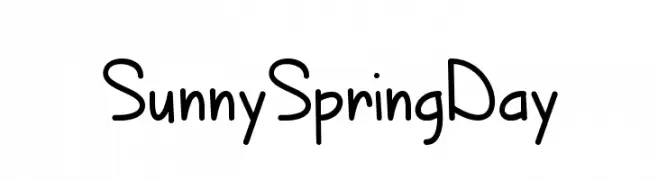 SunnySpringDay  font caratteri gratis
