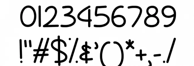 SunnySpringDay Font OTHER CHARS