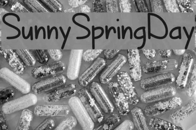 SunnySpringDay Font examples