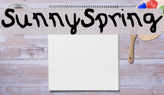 SunnySpring Font examples