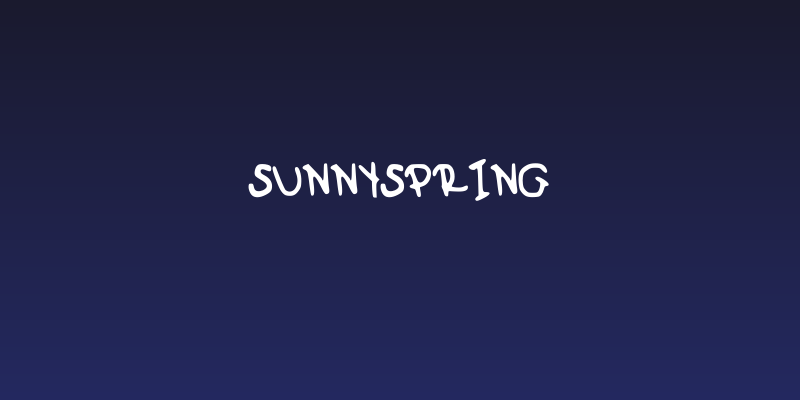 SunnySpring Social Header