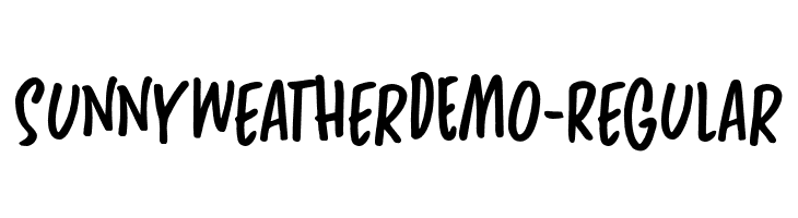 SunnyWeatherDEMO-Regular  Frei Schriftart Herunterladen